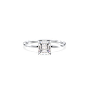 REYES Wholesale HPHT CVD Lab Grown Diamond Engagement Ring in 14K White Gold Rhodium Plated Wedding Fine Jewelry For Women - Product Image 2