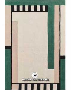 Alfombra de Lana Hecha a Mano con Diseño Personalizado de Lujo, Alfombra Hecha a Mano al por Mayor para Sala de Estar, para INDIAN TEXTILES H/L - Product Image 1