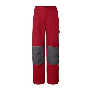 Pantalones Cargo Rojos Unisex, Múltiples Bolsillos, Cintura Elástica, Transpirables, Tela 100% Poliéster, Antiarrugas, Secado Rápido, Corte Recto - Product Image 3