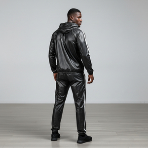 Premium <b>Sauna</b> Suit OEM PVC Fabric Waterproof Sweat Suit Fitness Workout Wear Supplier Manufacturer Worldwide - Product Image 4