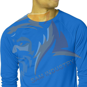 เสื้อยืดแขนยาวผู้ชายผ้าฝ้ายเนื้อนุ่มพิมพ์โลโก้แบบกำหนดเองคุณภาพพรีเมียมระบายอากาศได้ดีสวมใส่สบาย - Product Image 4