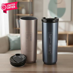 MARU 24oz <b>Double</b> <b>Wall</b> Vacuum Flask Portable Bottle SUS 316 Stainless Steel Titanium Ceramic Coating Silicone Twist Lid - Product Image 1