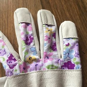 Leather Gardening <b>Gloves</b> Unisex Printed <b>Gloves</b> for Digging Planting Weeding Farming Nail Finger Protection Landscaping <b>Gloves</b> - Product Image 4