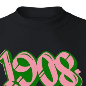 Sudadera Negra Gráfica 1908 con Cuello Redondo, Manga Larga, Puños Acanalados, Informal, de Forro Polar para Mujer, Top de Moda Urbana para el Día a Día - Product Image 5