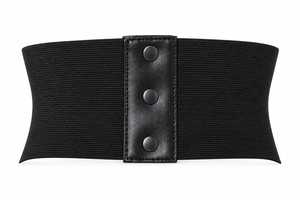 Fajas Reductoras de Cintura para Mujer, Color Negro con Brocado Dorado, Alta Compresión, Control Medio, Acolchado en Glúteos, para Bodas - Product Image 3