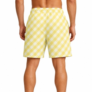 Custom Men's Beach <b>Shorts</b> Comfort Fit Oxford Fabric Elastic Waist Eco-Friendly Breathable <b>Quick</b> <b>Dry</b> Pockets Custom Made <b>Shorts</b> - Product Image 2
