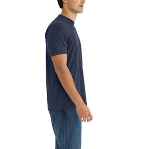 เสื้อยืดผู้ชาย ผลิตจากผ้าฝ้ายผสมเนื้อนุ่ม แขนสั้น ระบายอากาศได้ดี สวมใส่สบายๆ สำหรับฤดูร้อน ใส่ได้ทุกวัน ใส่บ้าน ใส่เที่ยว และลดราคา - Product Image 3