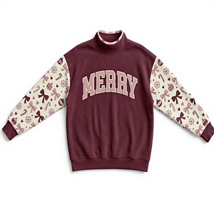 เสื้อสเวตเชิ้ตคอเต่าพิมพ์ลาย Winter Joy สำหรับผู้หญิง ผ้าฝ้ายถัก แขนยาว สวมใส่สบายในฤดูหนาว - Product Image 6