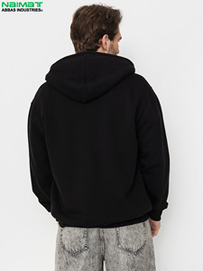 Sudadera con capucha y cremallera para hombre, de tela gruesa y pesada, para clima invernal, con forro aislante, gruesa y sólida. - Product Image 4