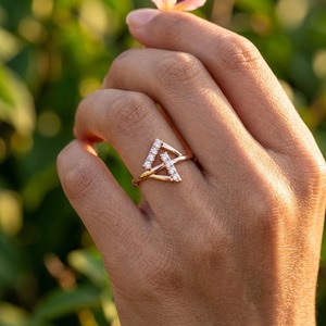 Bague en or massif 10, 14, 18 carats personnalisée avec diamants de laboratoire, cadeau de fiançailles, alliance éternelle VVS pour femme - Product Image 3