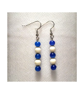 Pendientes de Resina Hechos a Mano Azul Cielo, Elegantes Pendientes de Resina con Flor de Orquídea, Joyería de Resina con Toque Natural, Pendientes de Resina Hechos a Mano con Diseño de Atardecer - Product Image 2