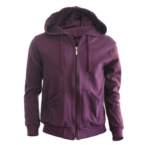 Sweat-shirt à capuche unisexe bleu royal, fermeture éclair, coupe classique, couleur unie, vêtement d'hiver décontracté, tissu polaire respirant, séchage rapide - Product Image 1