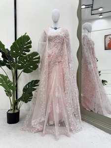 Premier Kritva Fashion Prêt-à-porter Saree Lehenga en Georgette et filet doux, traditionnel, pour fêtes d'hiver et d'automne, style ethnique glamour haut de gamme, prêt-à-porter clé en main - Product Image 3