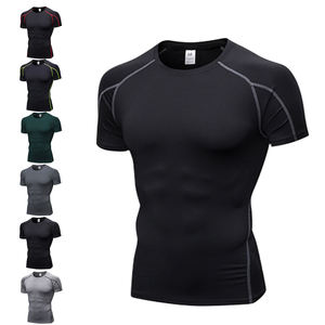 Camiseta de Compresión de Manga Larga Negra para Hombre, Secado Rápido, Corte Deportivo, Sin Cuello, para Verano, Patrón de Camuflaje, Tejido de Punto - Product Image 5