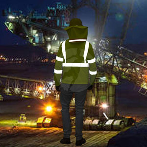 Custom <b>Long</b> <b>Sleeve</b> High Visibility Workwear Lightweight Fabric Reflective Detail Comfortable For Operations Safety Shirt - Product Image 4