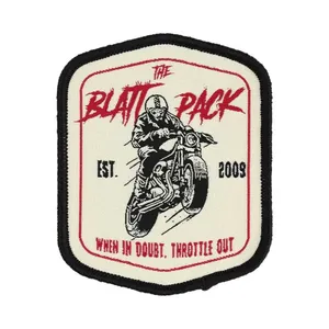 Patch de moto The Blatt Pack, patch brodé à thermocoller, forme irrégulière, tissu en feutre non tissé, patch décoratif - Product Image 1