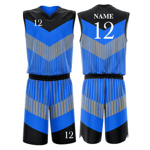 Uniforme de Baloncesto Personalizado con Logotipo Impreso, Transpirable, Ligero, Control de Humedad, Conjunto de Camiseta y Pantalón de Baloncesto - Product Image 1