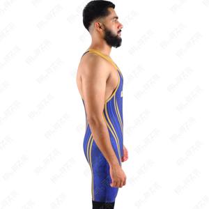 Haute qualité OEM Compression Fitness Singlet confortable musculation respirant entraînement lutte tricoté lavé - Product Image 5
