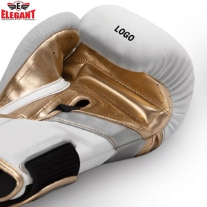 Guantes de boxeo de cuero de vaca para hombre, guantes de entrenamiento para kickboxing muay thai, elegantes, Deportivos - Product Image 5