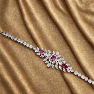 Custom 8,35 TCW Joyería de los hombres Unique Infinity Link 6,80 pulgadas Moissanite Diamond Bracelet en plata 925 Diseño único para fiestas - Product Image 2