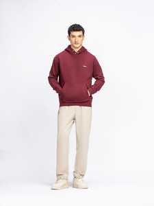 Sudadera con Capucha Unisex Color Granate, 100% Algodón, Forro Polar Transpirable y de Secado Rápido, Personalizable para Invierno con Beneficios Gratuitos Antes del Pedido - Product Image 2