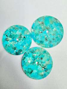 Cadran de montre en pierre turquoise, cadran de montre automatique, 28,50 mm, épaisseur 1 mm, disque rond en pierre précieuse - Product Image 3