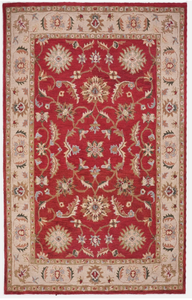 Hermosa alfombra roja de lana hecha a mano con diseño tradicional de alta calidad, ecológica, para sala de estar, habitaciones infantiles, hoteles y oficinas. - Product Image 2