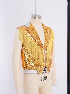 ชุดเสื้อกั๊กสำหรับเด็กผู้ชายอายุ 6-16 ปี สำหรับการแสดงเต้นแจ๊สบนเวที ออกแบบเองได้ ผลิตโดยผู้ผลิตสำหรับชุดฝึกซ้อมเต้น - Product Image 5