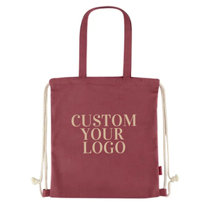 Reusable drawstring gift <b>bag</b> made of 100% cotton with custom design for <b>storage</b>, marketing & travel - Product Image 4