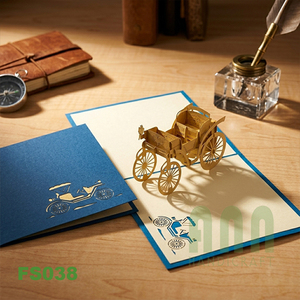 Tarjeta de Felicitación 3D Pop-up Vintage Mercedes de Alta Calidad, Hecha a Mano, con Impresión Personalizada, Artesanía en Papel, FS038 - Product Image 6