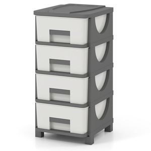 Organizzatore Verticale Compatto a 4 Cassetti, Armadietto in Plastica per Camera da Letto, Bagno o Ufficio - Product Image 6