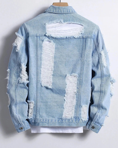 Men's Stylish Denim <b>Trucker</b> <b>Jacket</b> – Premium Blue Jean <b>Jacket</b> for Men, Perfect for Casual Streetwear and Travel - Product Image 6