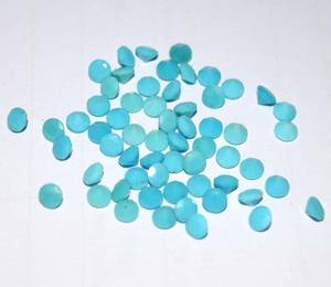 Pierre précieuse turquoise d'Arizona ronde de 3 mm, taillée, en vrac, prix d'usine, qualité supérieure pour la fabrication de bijoux, vente en gros - Product Image 4