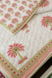 Draps de luxe en coton 300 fils, imprimés pigmentaires, motif floral Jaipur, écologiques, durables, toutes saisons, réversibles, lavables en machine, pour hôtels (vente en gros) - Product Image 2