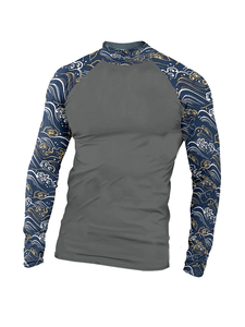 Maillot de bain à manches longues pour homme, protection UV, séchage rapide, extensible, vêtements de plage, vêtements de sport - Product Image 4