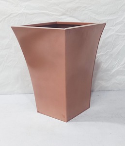 Modern Geometric Metal <b>Planter</b> Tall Hexagon Plant Pot Indoor Outdoor Decorative <b>Planter</b> <b>Box</b> Contemporary Garden Flower Pot. - Product Image 2