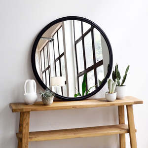 Rattan <b>make</b> <b>up</b> mirror <b>vanity</b> bathroom essentials producer direct cost hand-made cane mirrors - Product Image 6