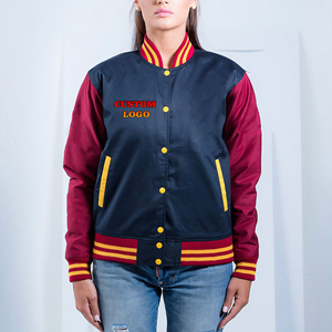 Chaquetas de Satén para Mujer al por Mayor, Chaqueta Universitaria de Béisbol, Chaqueta Varsity de Satén para Colegio y Universidad 2027 - Product Image 1