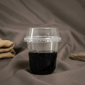 QUANG QUAN Disposable 16/22/24oz Clear PET Single Wall <b>Cups</b> 95mm Diameter for Tea Coffee Beverages Party Takeaway - Product Image 2