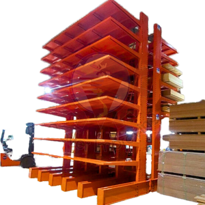 Étagère cantilever conçue pour les matériaux longs et lourds, offrant un accès ouvert, un support stable et un stockage efficace en entrepôt - Product Image 1