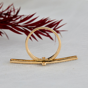 Luxury Moissanite Diamond Cross <b>Ring</b> 18K Yellow Gold 3.5mm Band Width VVS Clarity Religious <b>Statement</b> <b>Ring</b> for Jewelry Stock - Product Image 5