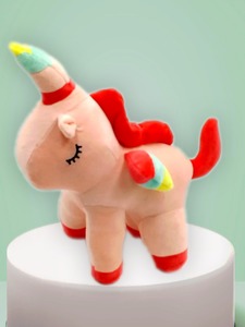Peluche licorne mignonne en tissu Velboa, jouet en peluche pour enfants, vente en gros - Product Image 3