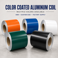 Bobine d'aluminium prépeinte pour le travail des métaux, sélection de couleurs 3003 3104 3105 avec épaisseur et largeur personnalisées
