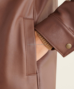 Camisa de cuero genuino para niñas Low Moq Nueva camisa de cuero de moda - Product Image 6