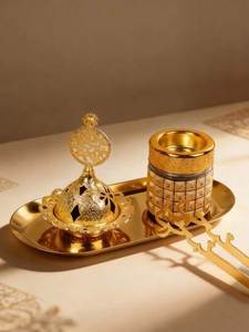 Designer Metal Incense Burner With Elegant Finish For Interior Decoration And Fragrance Enhancement - Product Image 5