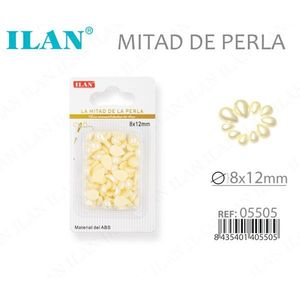 Perle Semisferiche ILAN 8x12mm in Materiale ABS per Decorazioni di Abbigliamento - Product Image 3