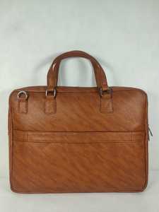Brown Genuine Leather Laptop Briefcase Large Capacity Waterproof <b>Computer</b> <b>Bag</b> Adjustable Strap Business Travel Office - Product Image 6