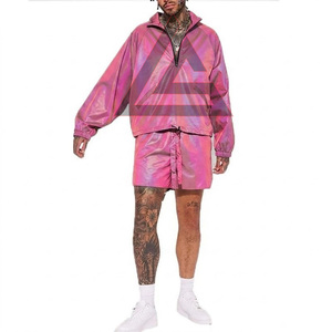 New Design Custom Stylish Breathable Winter Windbreaker Tracksuits for Men's Training Outdoor Two-Piece <b>Sets</b> - Product Image 3