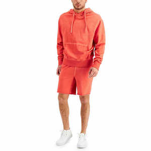 Conjunto de Sudadera con Capucha y Pantalones Cortos para Hombre, 100% Algodón, Verano 2026, de Alta Calidad, Precio al por Mayor, en Venta - Product Image 1