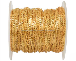 Chaîne de bijoux en laiton plaqué or, longue, de 1 pied, les meilleures trouvailles et composants de bijoux, le meilleur cadeau pour le Nouvel An - Product Image 2